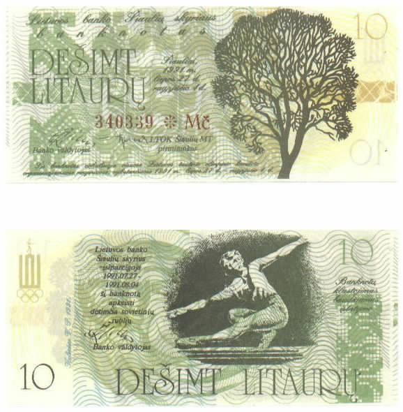 lithuania local 1991 10 Litauru