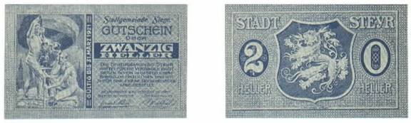 Austria Styria 1921 20 Heller Notgeld